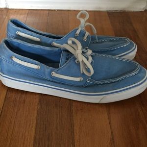 Sperry canvas boat shoes